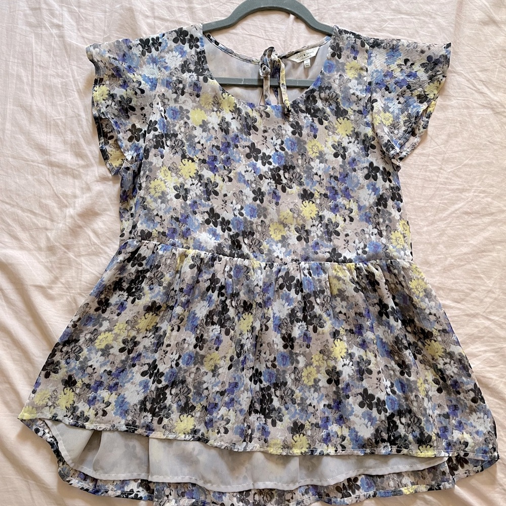 Lucky Brand- Short Sleeve Blouse- Size S